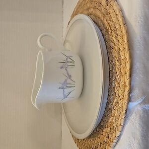 Corelle Discontinued Purple Shadow Iris Gravy Sauce Boat